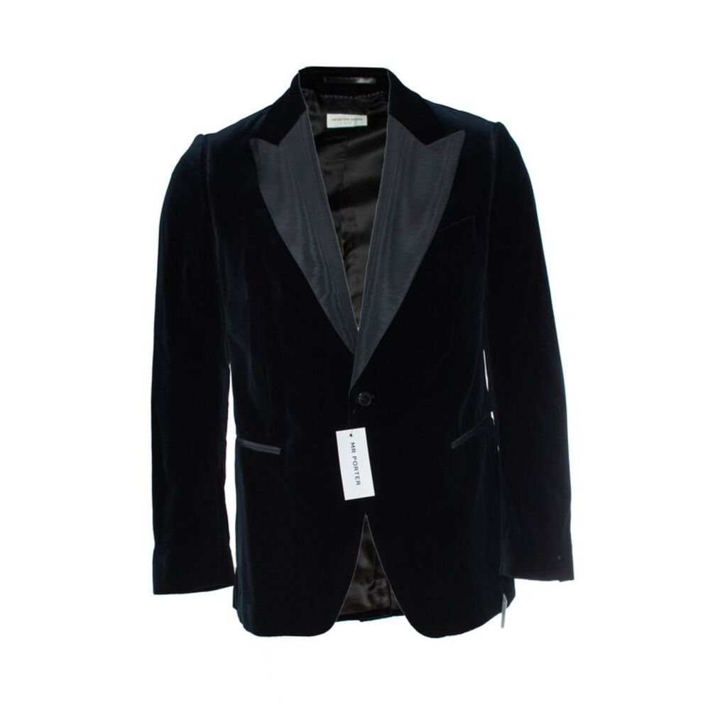 Dries van Noten, Navy blue velvet blazer